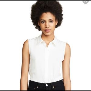 Theory Tanelis silk top